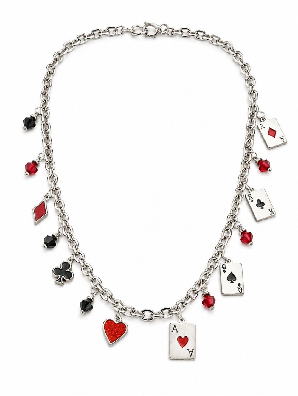Vintage Lady‎ Luck enamel necklace